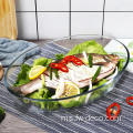 Kaca Oval Backing Dish Microwave Safe Glass Dulang